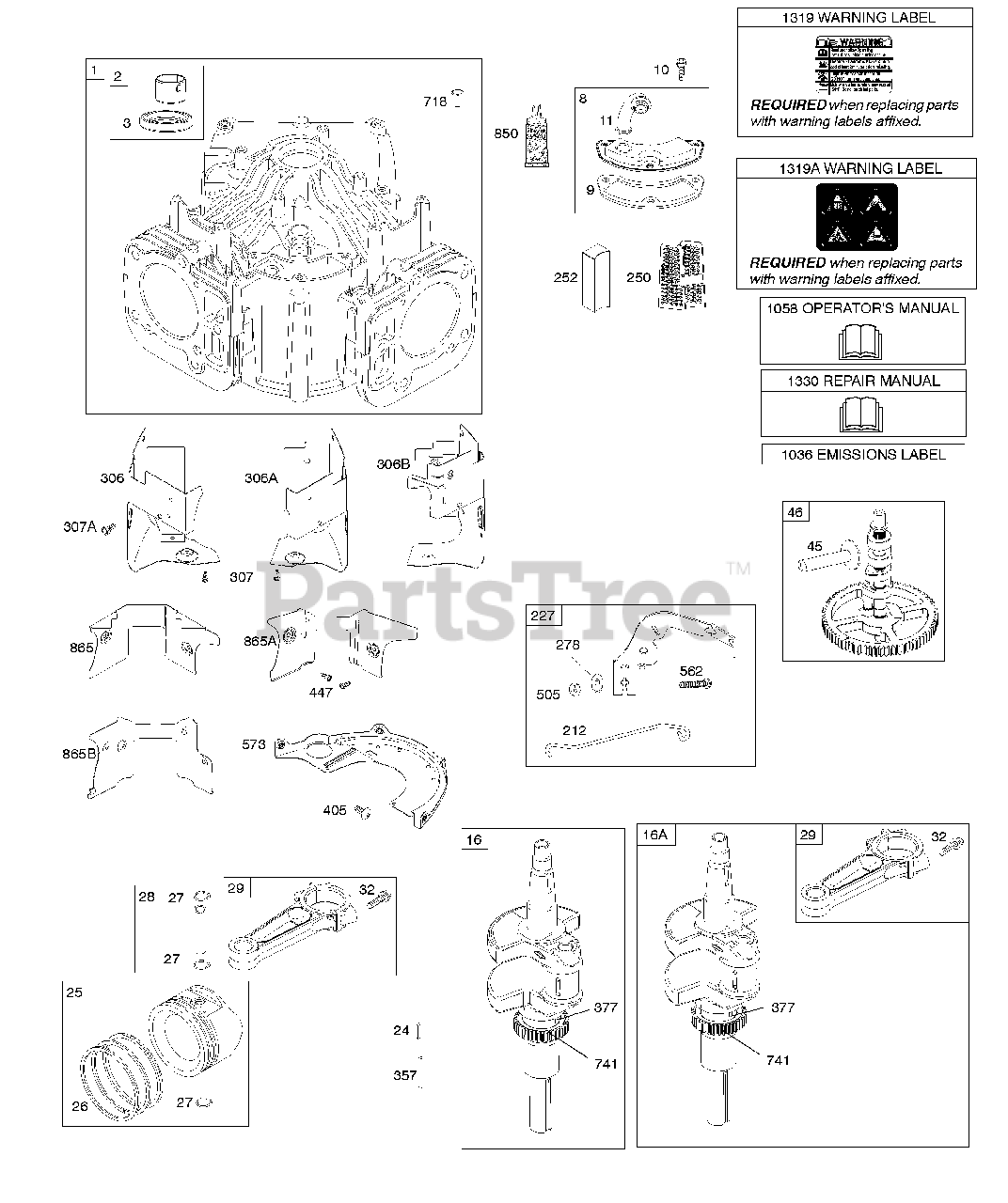 Briggs & Stratton 4077770167E1 Briggs & Stratton Vertical Engine