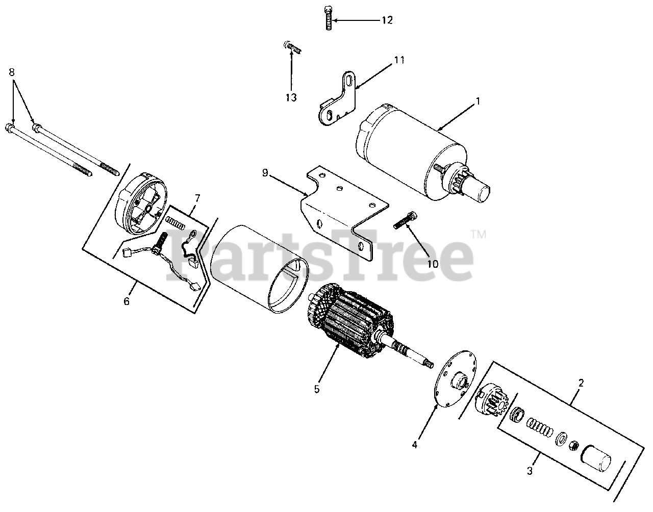 Cub Cadet Parts On The Electric Start Diagram For 1050