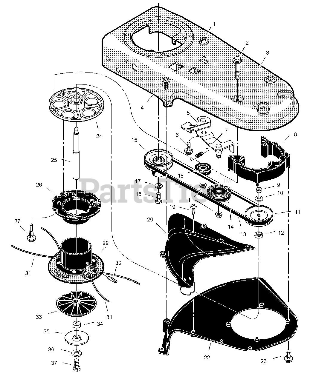 Murray TM5000x11C Murray WalkBehind Trimmer (2001) Trimmer Head