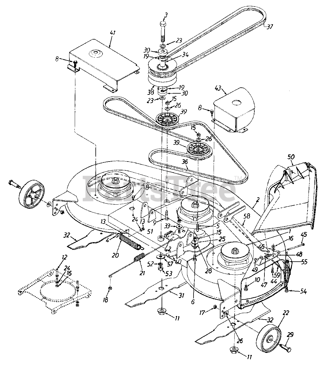 Mtd hotsell 46 blades