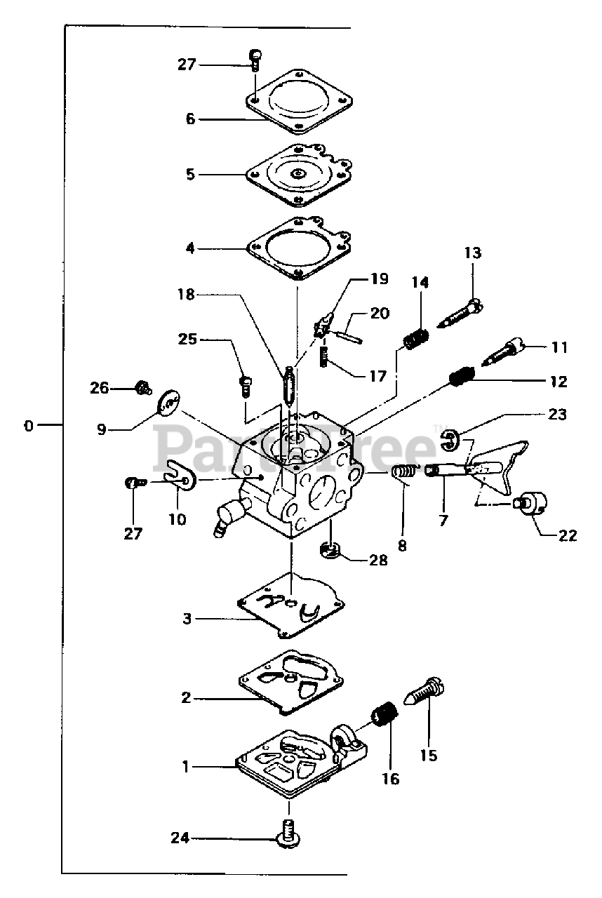 Tanaka TBC215 Tanaka Brush Cutter Carburetor Parts Lookup with Diagrams PartsTree