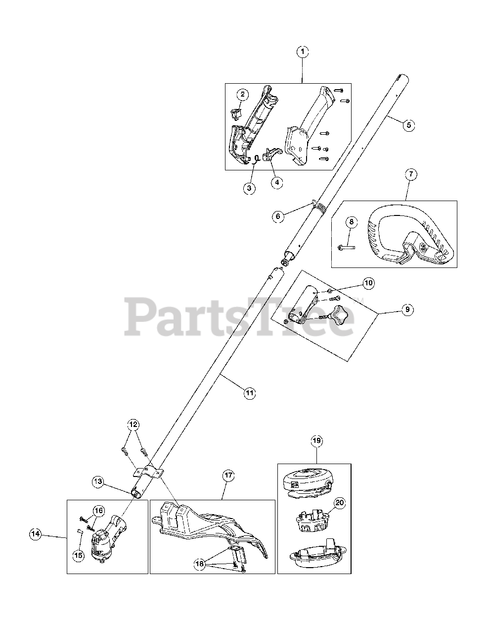 CUB CADET 753-08179 Cutting Head Assembly