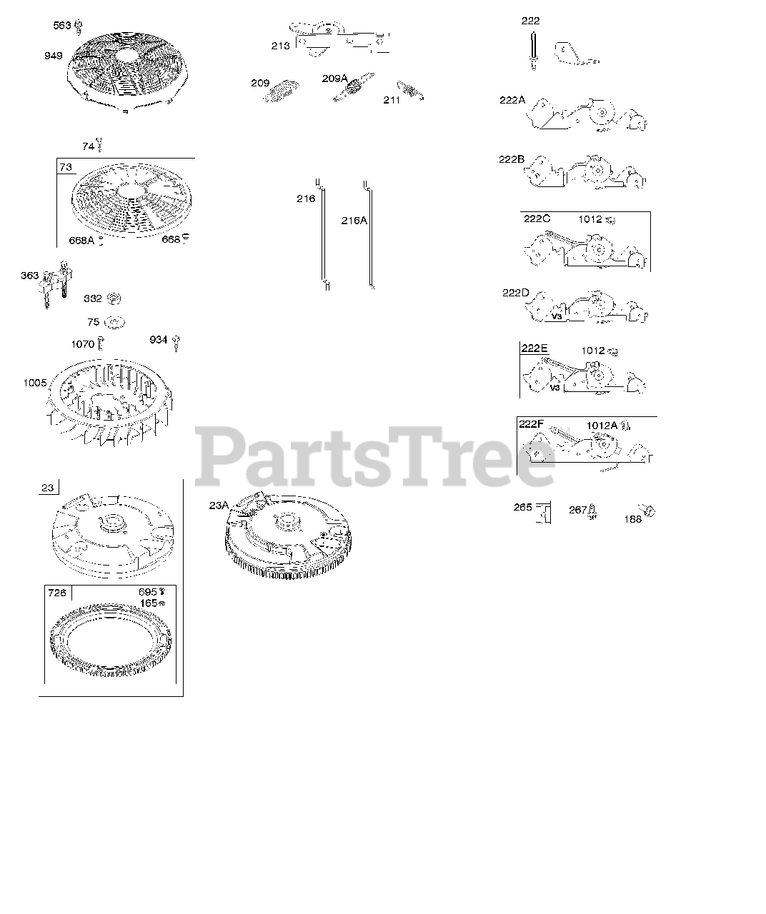Briggs & Stratton 445677-0476-E1 - Briggs & Stratton Vertical Engine ...