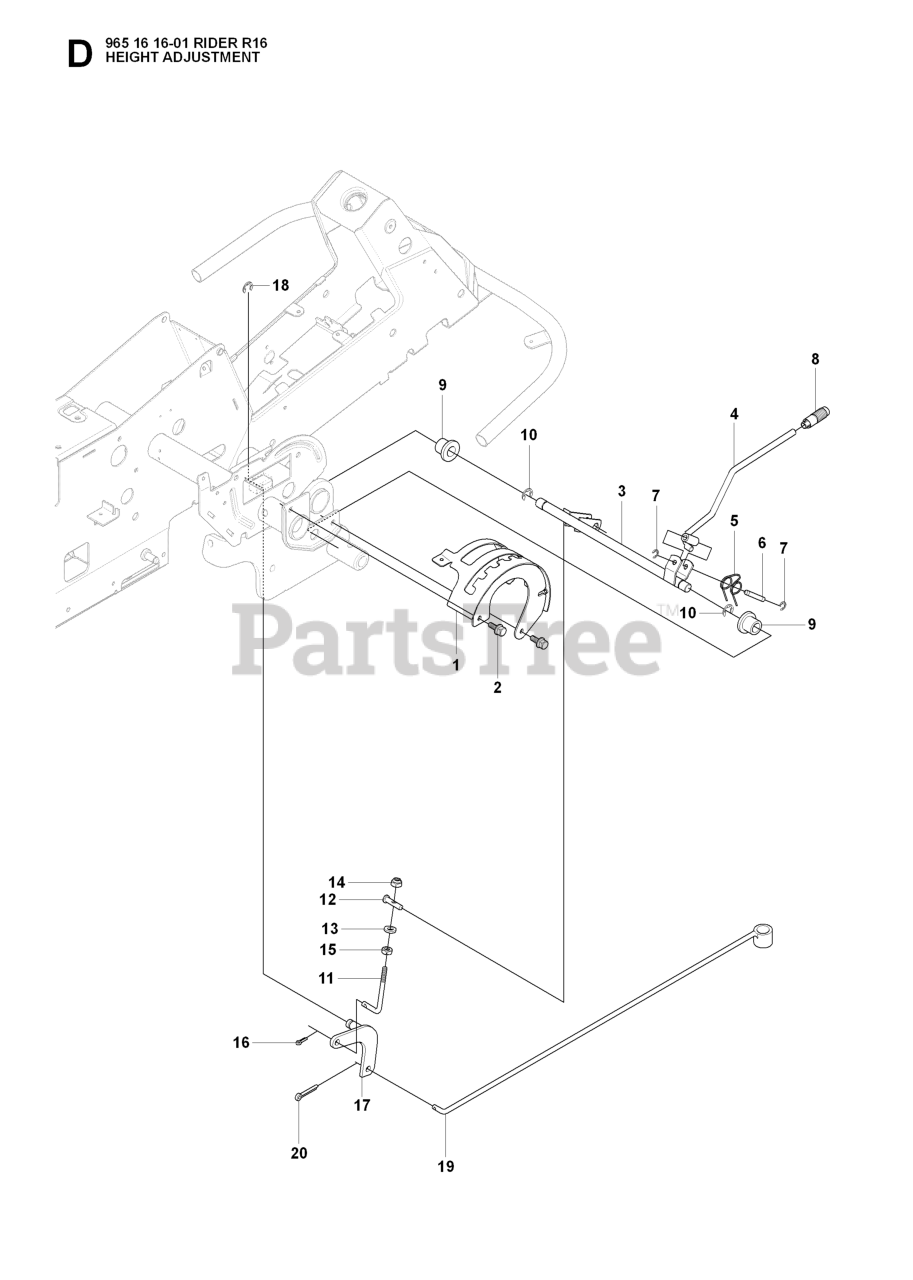 Husqvarna R 16 (965161601) Husqvarna Swedish Riding Mower (200706