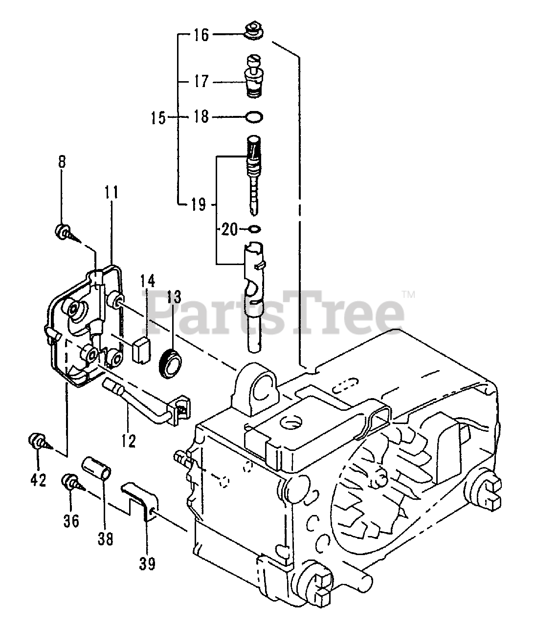 Tanaka ECS3351 Tanaka Chainsaw Oil Pump Parts Lookup with Diagrams