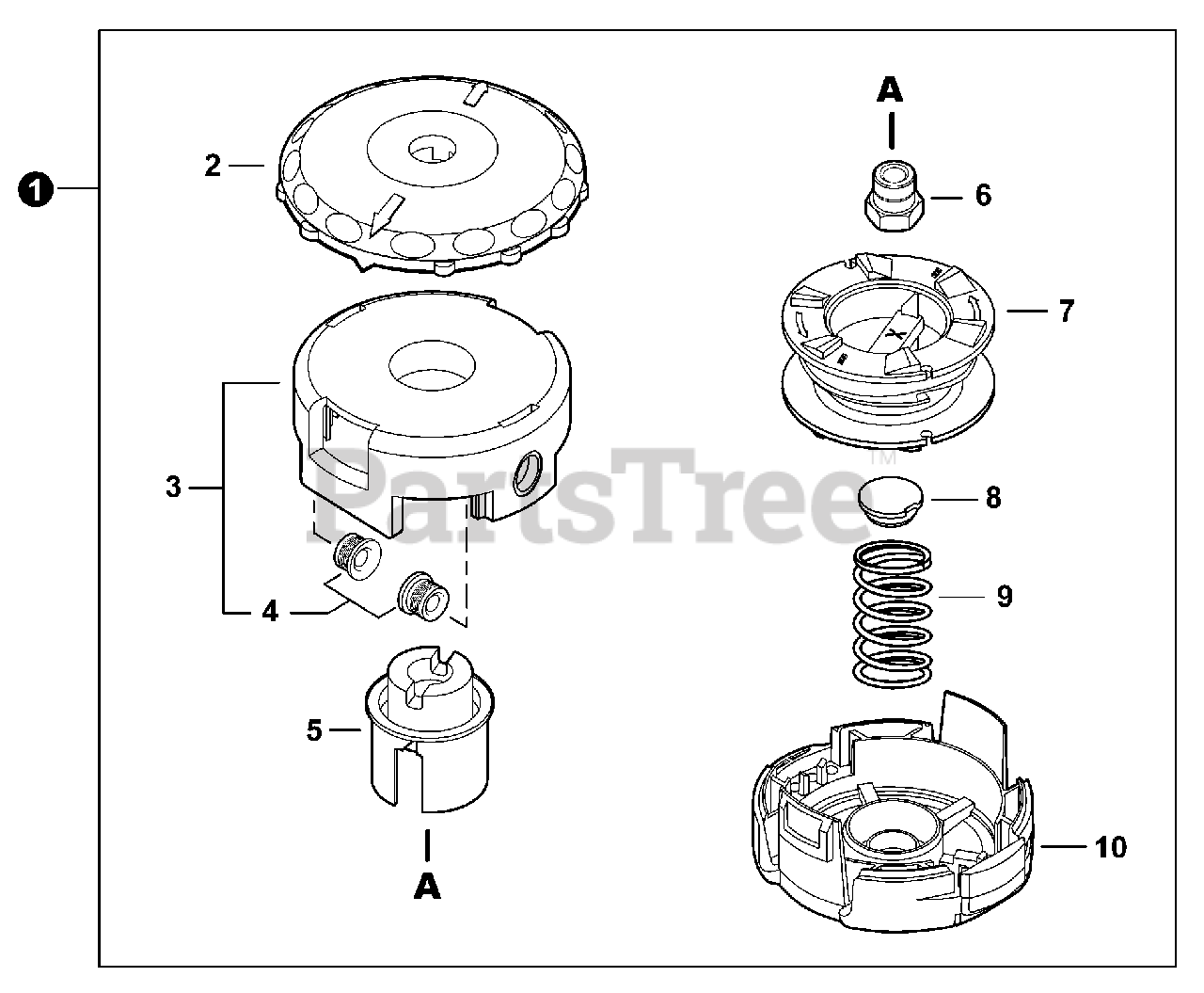 echo trimmer head parts