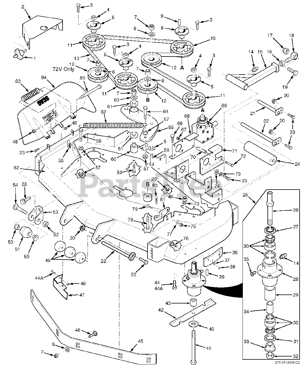 Scag mower hotsell deck parts