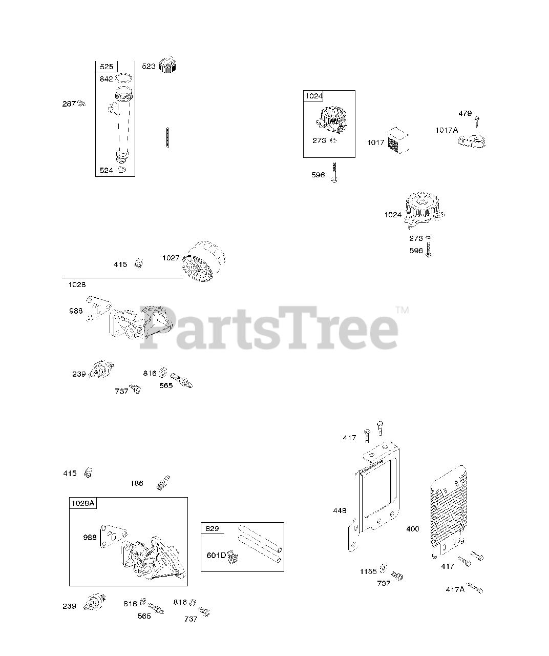 Briggs & Stratton 3567770115E1 Briggs & Stratton Vertical Engine
