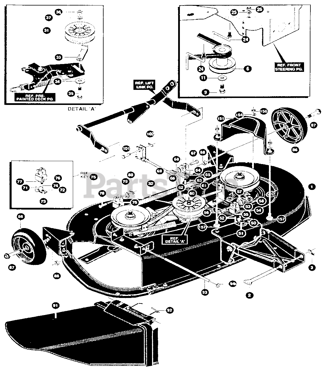 Husqvarna Lt 4140 G E4014 030 Husqvarna Lawn Tractor 1994 01 Deck