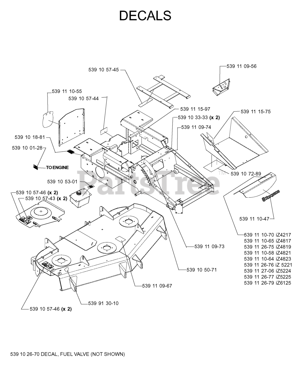Husqvarna iZ 4217 T (968999254) Husqvarna 42" ZeroTurn Mower (2005