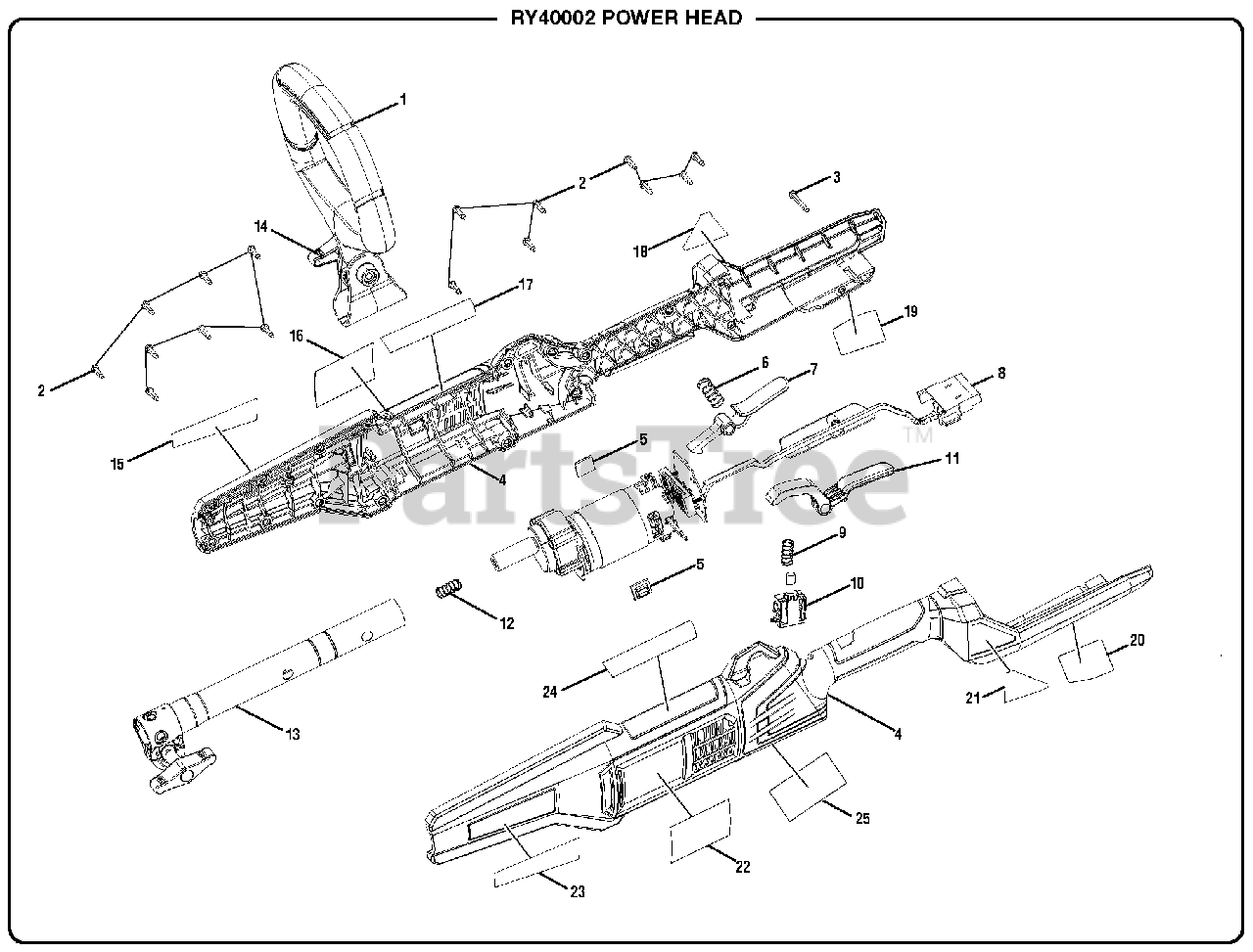 Ryobi 40 Volt Trimmer Parts List