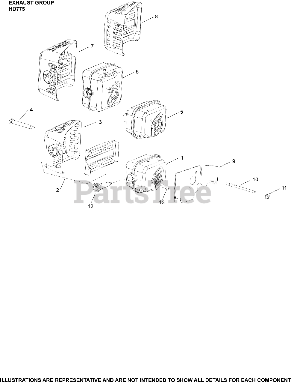 Kohler HD775-3000 - Kohler HD Series Engine, Basic Version, 10.5 ft-lbs