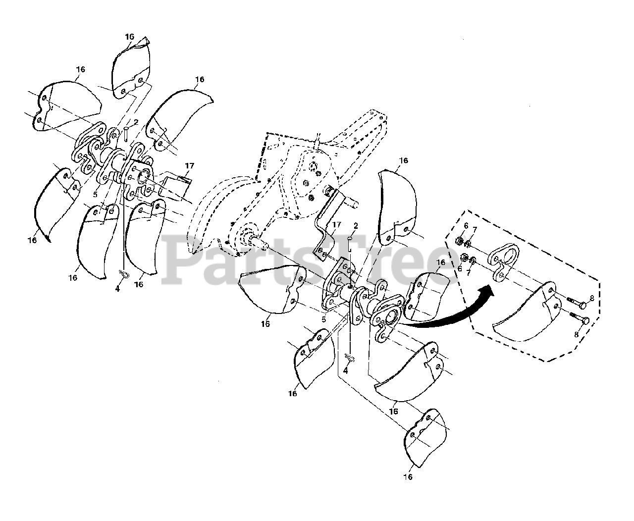 Husqvarna Drt 900 960930018 01 Husqvarna Rear Tine Tiller 2011 09