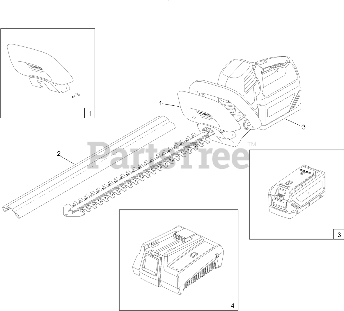 Toro 51022 Toro 24" Hedge Trimmer, Cordless (SN 314000001