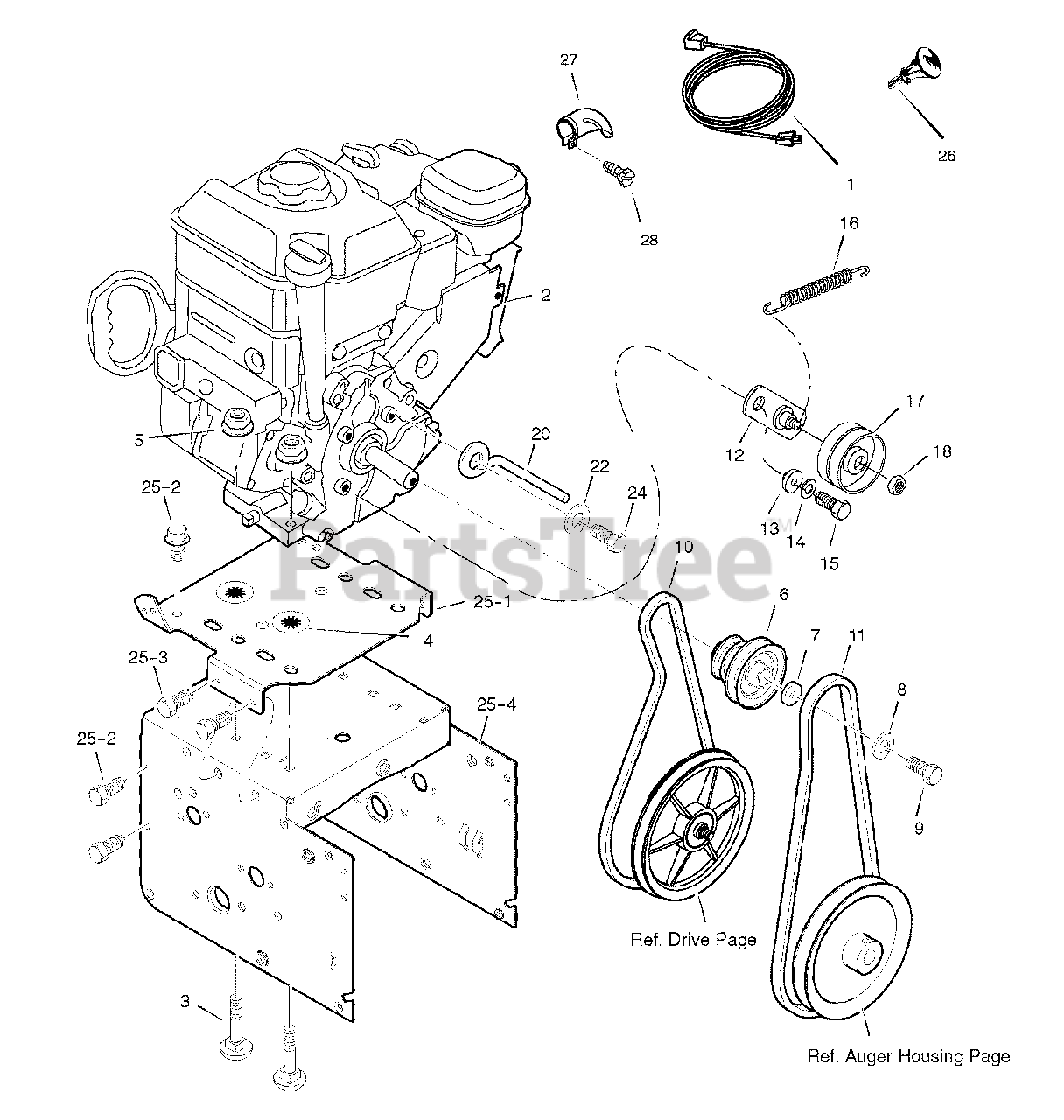 Craftsman C950527300 (1695383) Craftsman 27" Snow Thrower, Canada (2007) Engine Parts Lookup