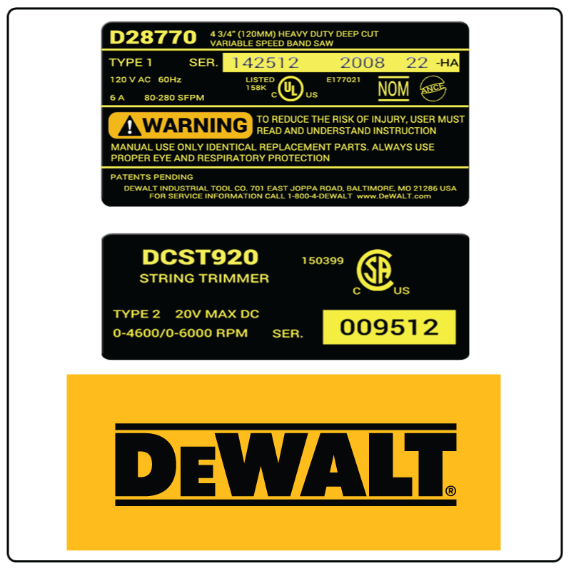 Dewalt Parts by Equipment PartsTree