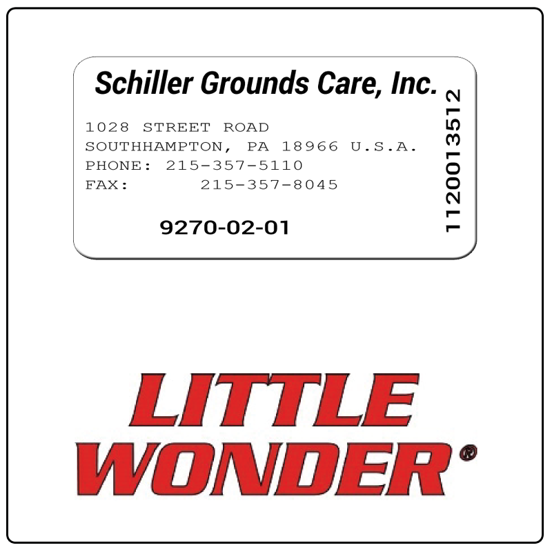 examples of what Little Wonder model tags usually look like and a large Little Wonder logo